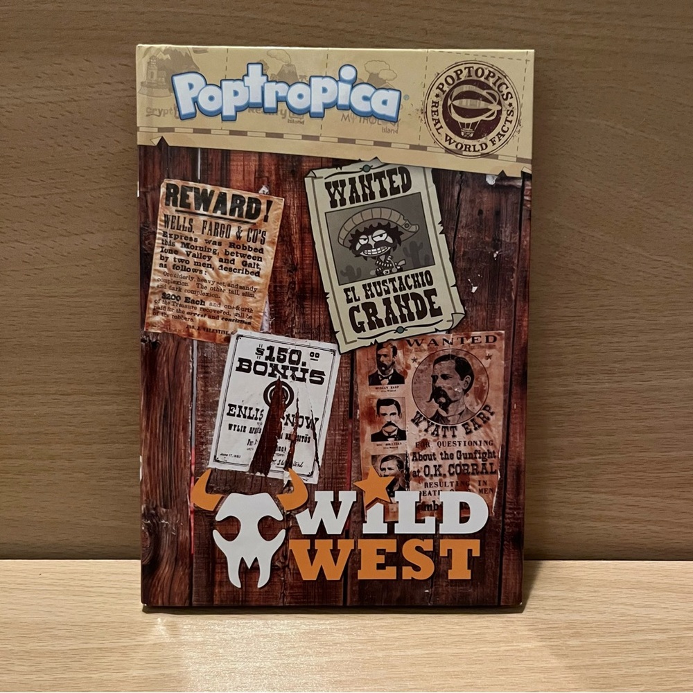 Poptropica Wild West Hardcover Book by Pearson Education with PopTopics Facts